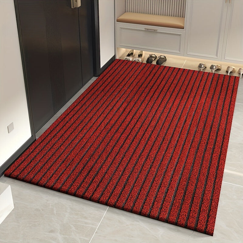 Vejrbestandig Udendørs Gulvmåtte – Stilfuldt og Robust Entrémåtte Door Mats Tech Butik Rød 50 cm x 80 cm