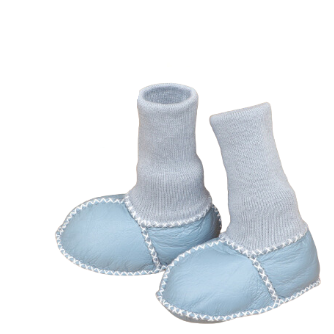 Varme & Bløde Baby Hjemmesko - Skridsikre og Komfortable Hele Dagen Baby & Toddler Shoes Tech Butik Blå 15 (0-6 Måneder)