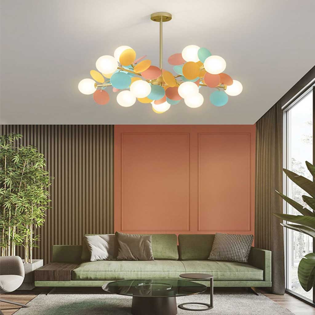 Moderne Kunstnerisk Opal Lysekrone Pendellampe – Forvandl Dit Rum til et Nutidigt Kunstunivers Chandeliers Tech Butik