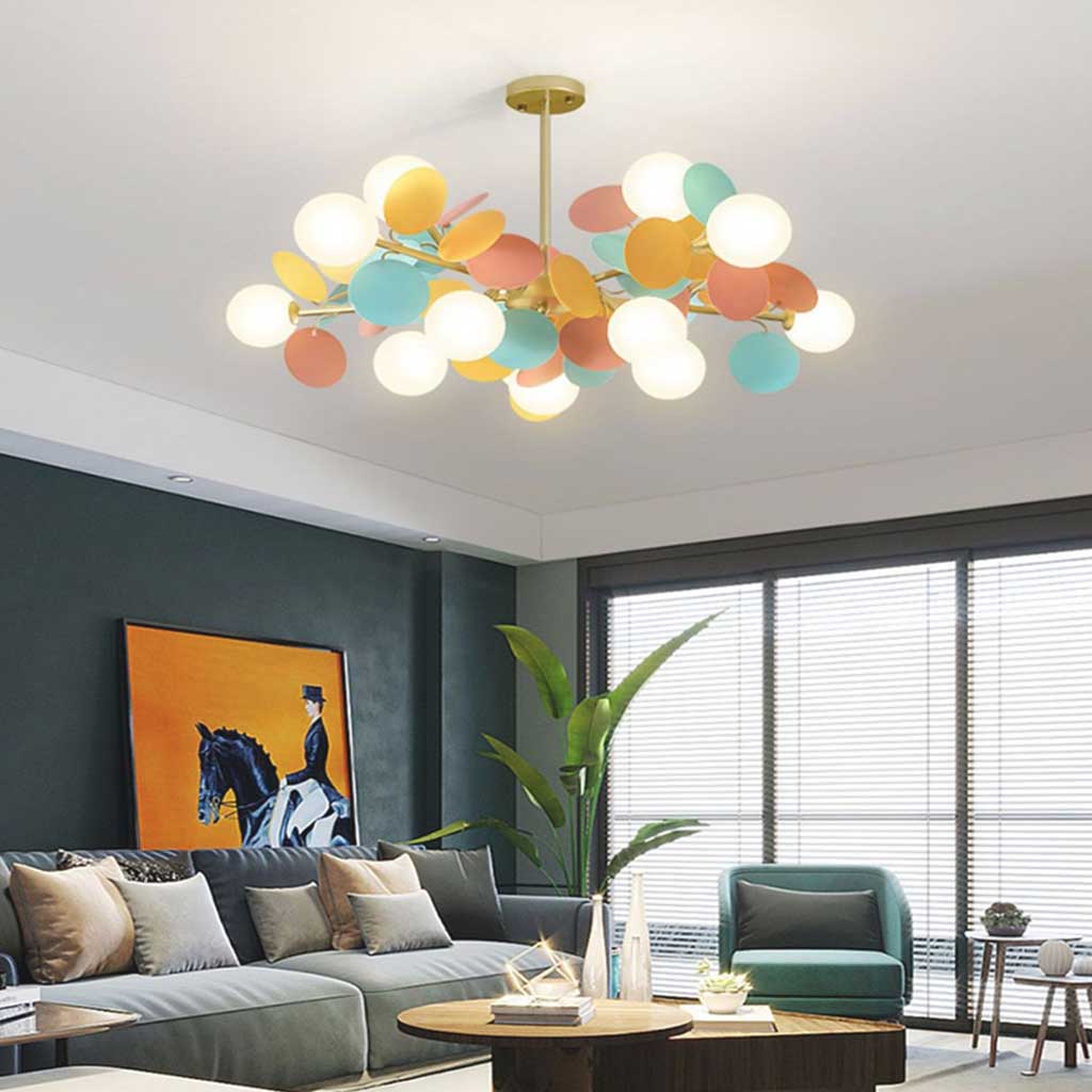 Moderne Kunstnerisk Opal Lysekrone Pendellampe – Forvandl Dit Rum til et Nutidigt Kunstunivers Chandeliers Tech Butik