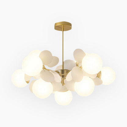 Moderne Kunstnerisk Opal Lysekrone Pendellampe – Forvandl Dit Rum til et Nutidigt Kunstunivers Chandeliers Tech Butik Hvid 10 Lys: Shade Dia67cm*H26.5cm/Dia26.38" x H10.43"