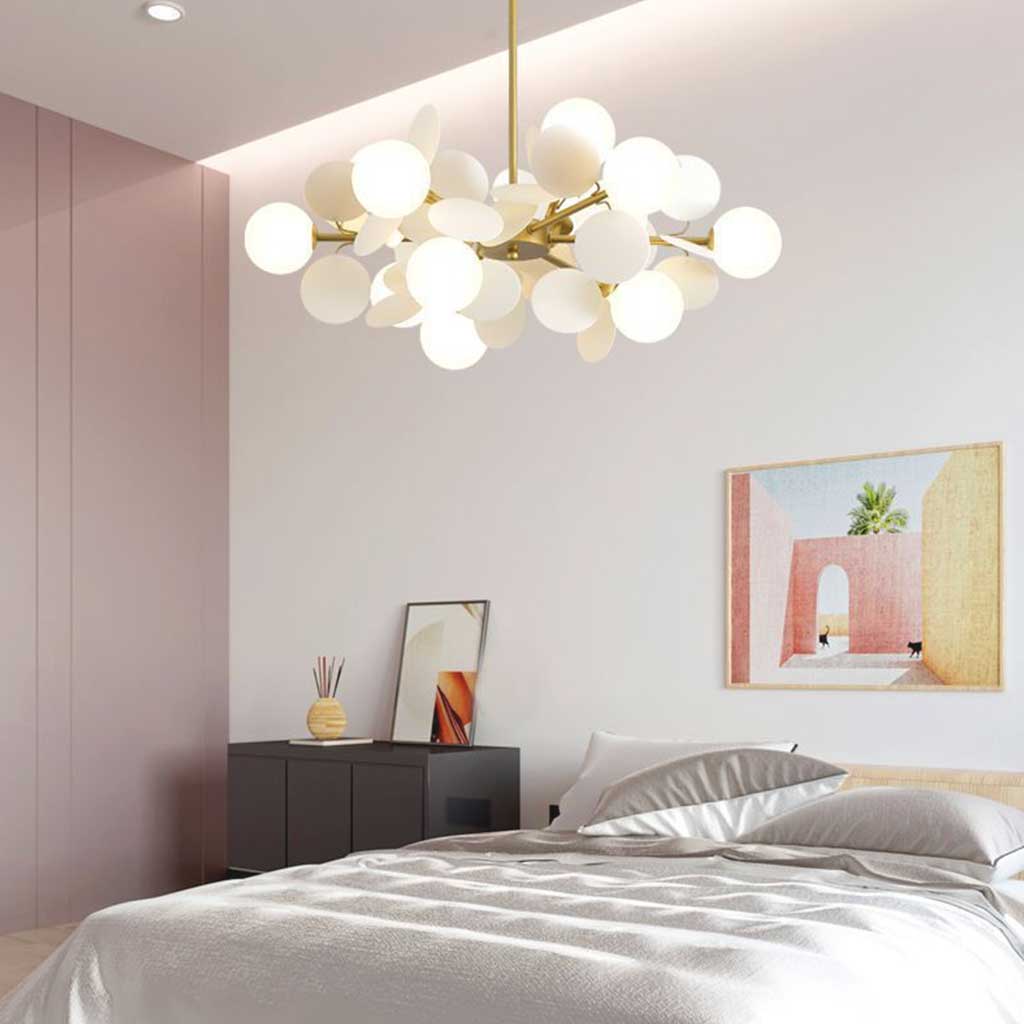 Moderne Kunstnerisk Opal Lysekrone Pendellampe – Forvandl Dit Rum til et Nutidigt Kunstunivers Chandeliers Tech Butik