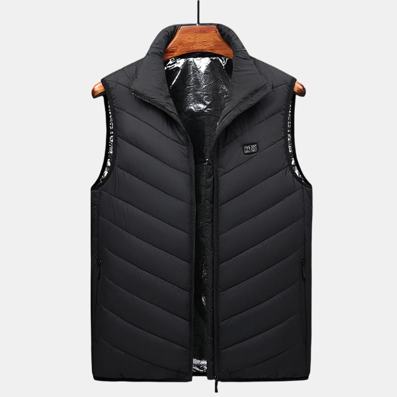 Opvarmet Termovest med Smart Vintervarmeteknologi Vest Tech Butik Sort S