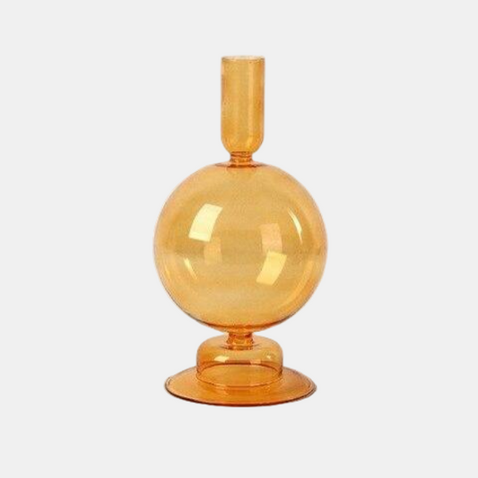 Farverige Borosilikat Glas Lysestager med Abstrakt Charme Candle Holders Tech Butik Globe