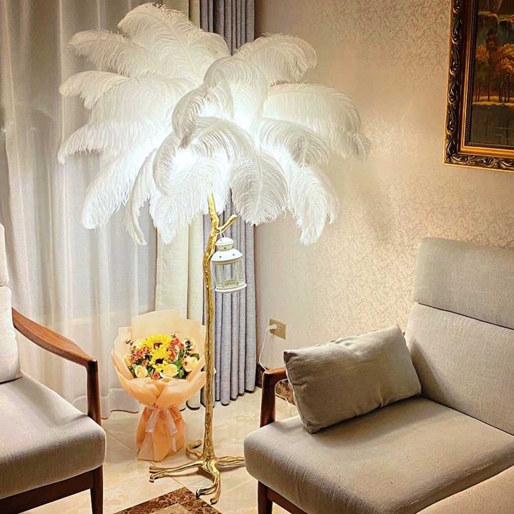 Luksus Struds Fjeder Gulvlampe – Forvandl Dit Rum til et Stilfuldt og Luksuriøst Fristed Floor Lamps Tech Butik