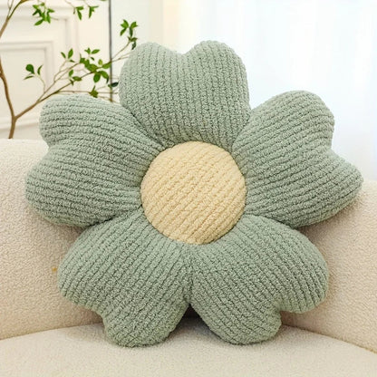 Corduroy Bloom Lounge Pude – Blød Retrokomfort Puder & Puder Tech Butik Blå