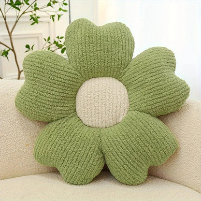 Corduroy Bloom Lounge Pude – Blød Retrokomfort Puder & Puder Tech Butik Grøn
