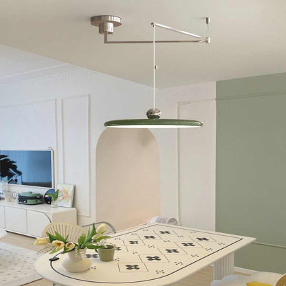 Justerbar Svingbar Pendellampe – Moderne Fleksibel Belysning til Stilfuld Boligindretning Pendant Lights Tech Butik Grøn Dia40cm*H10cm / Dia15.75" × H3.94'' (37W)