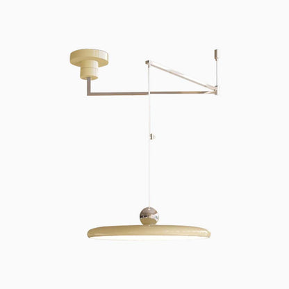 Justerbar Svingbar Pendellampe – Moderne Fleksibel Belysning til Stilfuld Boligindretning Pendant Lights Tech Butik Lys gul Dia40cm*H10cm / Dia15.75" × H3.94'' (37W)