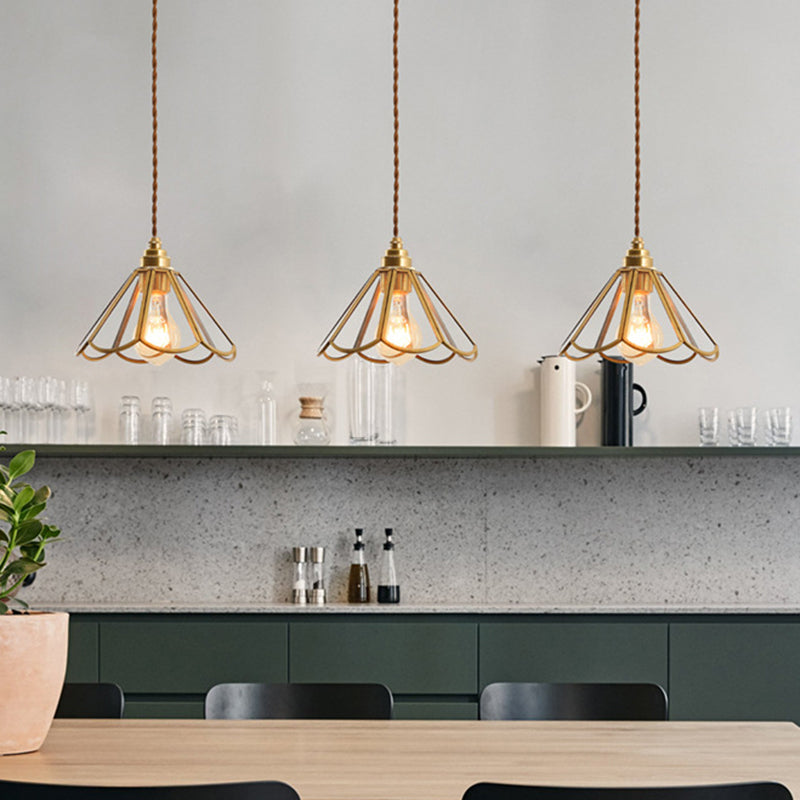 Isklar Glasloftlampe – Kegleformet Pendel til Soveværelset Lamper & Lysarmaturer Tech Butik Klar Kegle