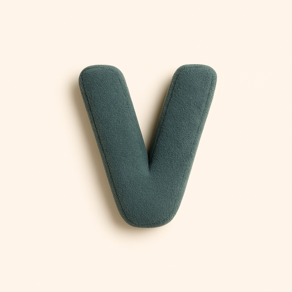 Personlig Alfabet Sofa Pude – Ét Bogstav, Uendelig Stil Dekorative puder Tech Butik V