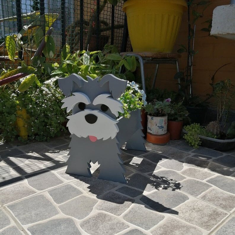 Personlig Blomsterkrukke Til Kæledyr Blomsterpotte Tech Butik Schnauzer M (9.44"x7.08")