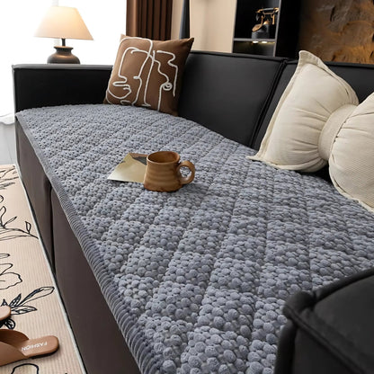 Kæledyrssikker Tekstureret Quiltet Sofa­beskytter – Holdbar Skærm mod Ridser, Pels og Spild Sofa Covers Tech Butik Grå lethed 70 cm x 70 cm