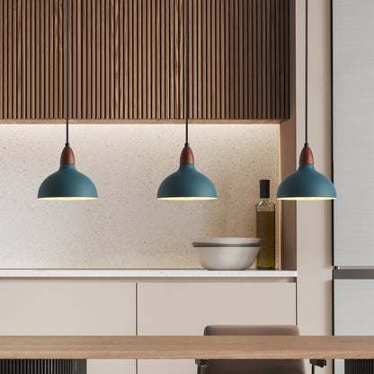 Oak Pendellampe Ø19 – Petrolblå Naturlig Elegance Vedhæng Tech Butik