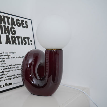 Elegant Spiral Glasbordlampe – Moderne Elegance med Skulpturelt Lys Table lamp Tech Butik