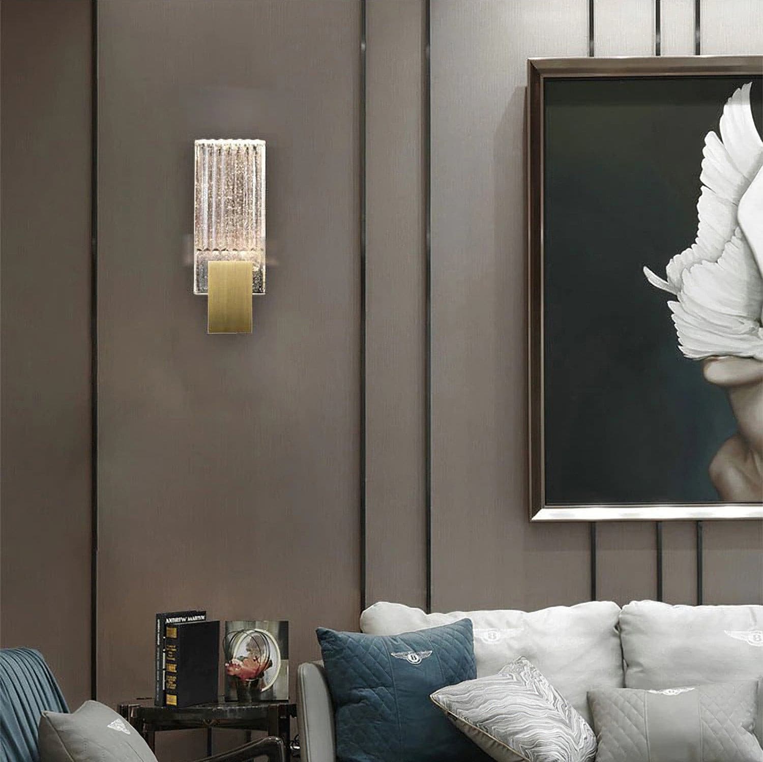 Plisseret Krystal Væglampe – Elegant Glans til Dit Hjem Wall Lamp Tech Butik