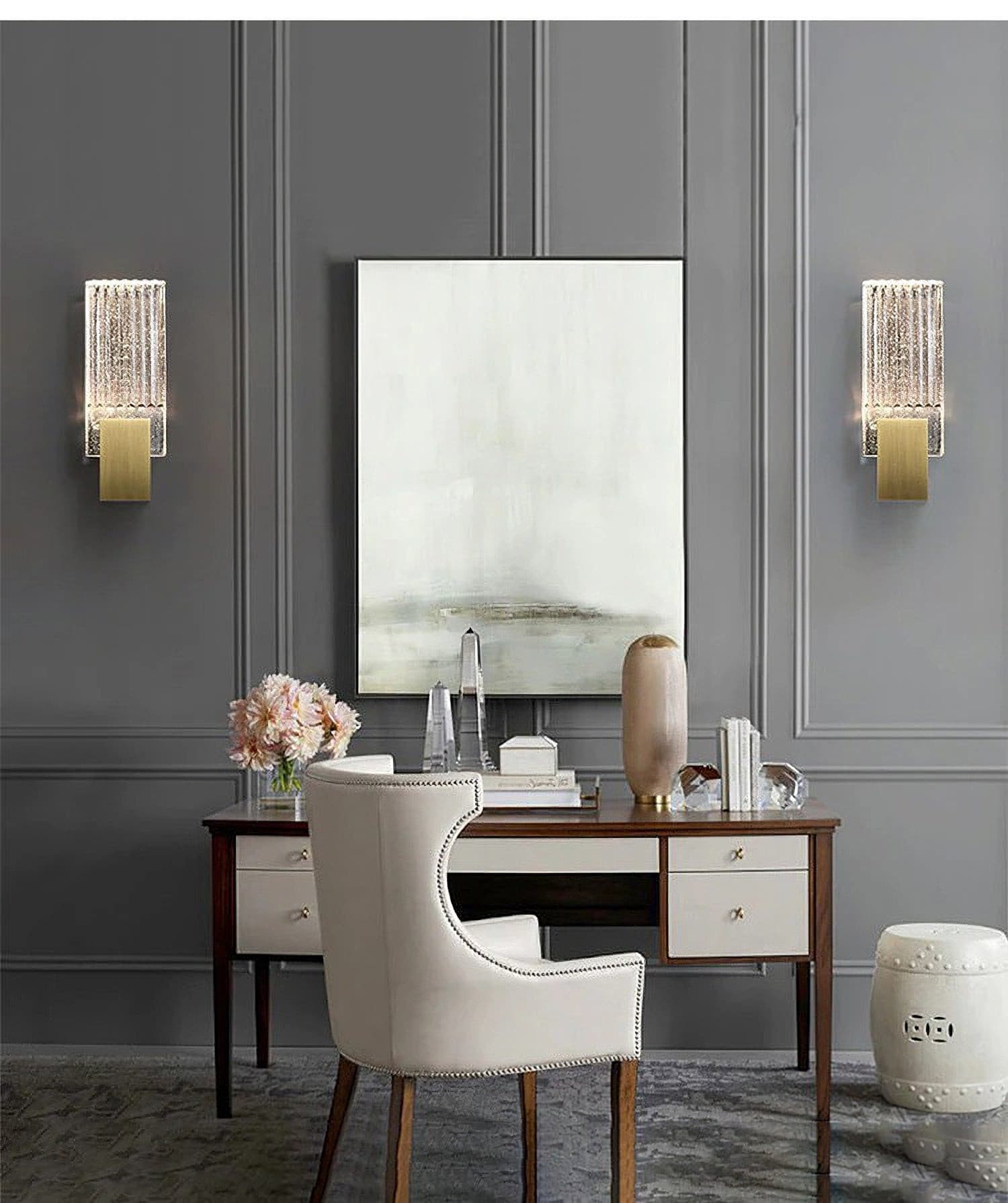 Plisseret Krystal Væglampe – Elegant Glans til Dit Hjem Wall Lamp Tech Butik