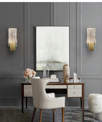 Plisseret Krystal Væglampe – Elegant Glans til Dit Hjem Wall Lamp Tech Butik