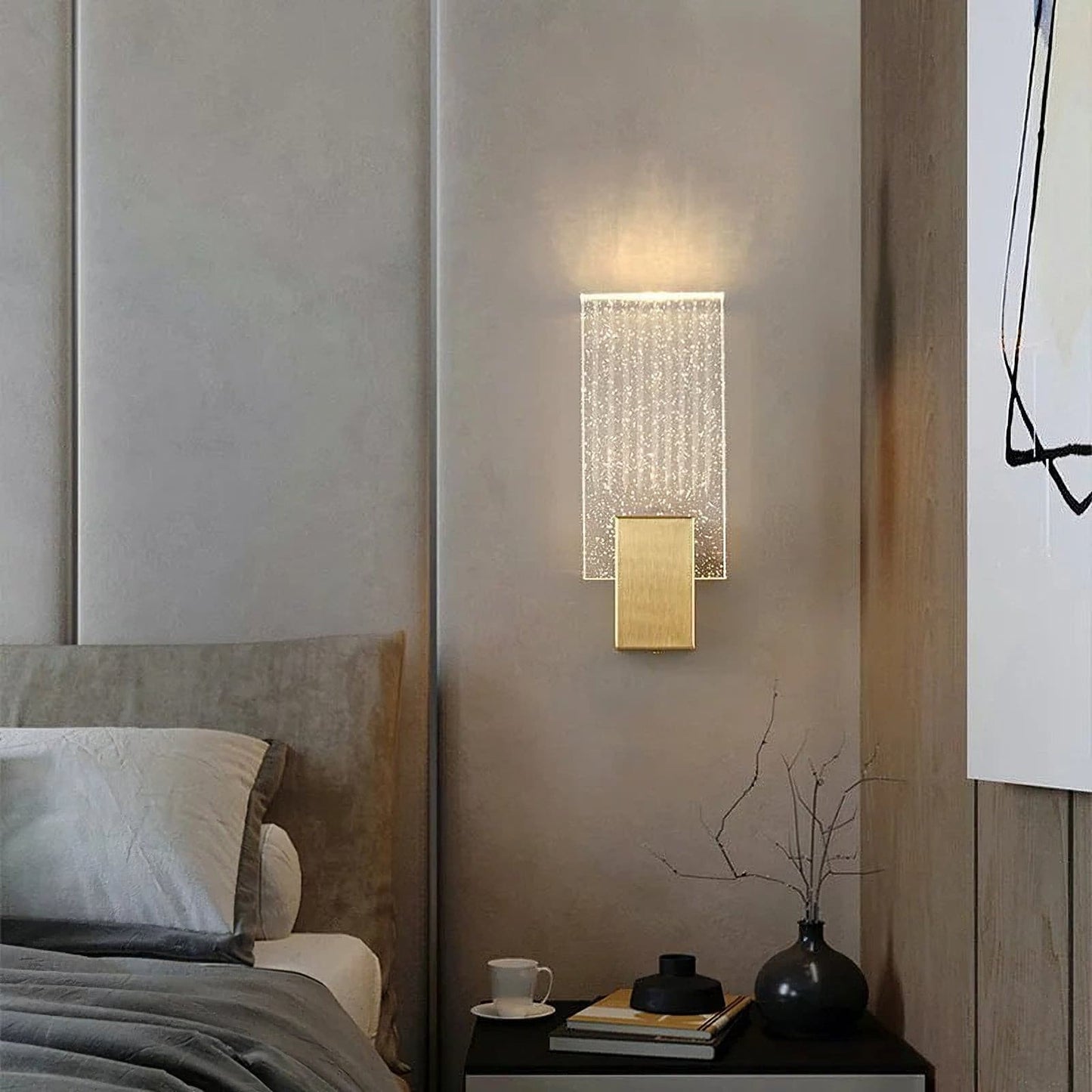 Plisseret Krystal Væglampe – Elegant Glans til Dit Hjem Wall Lamp Tech Butik