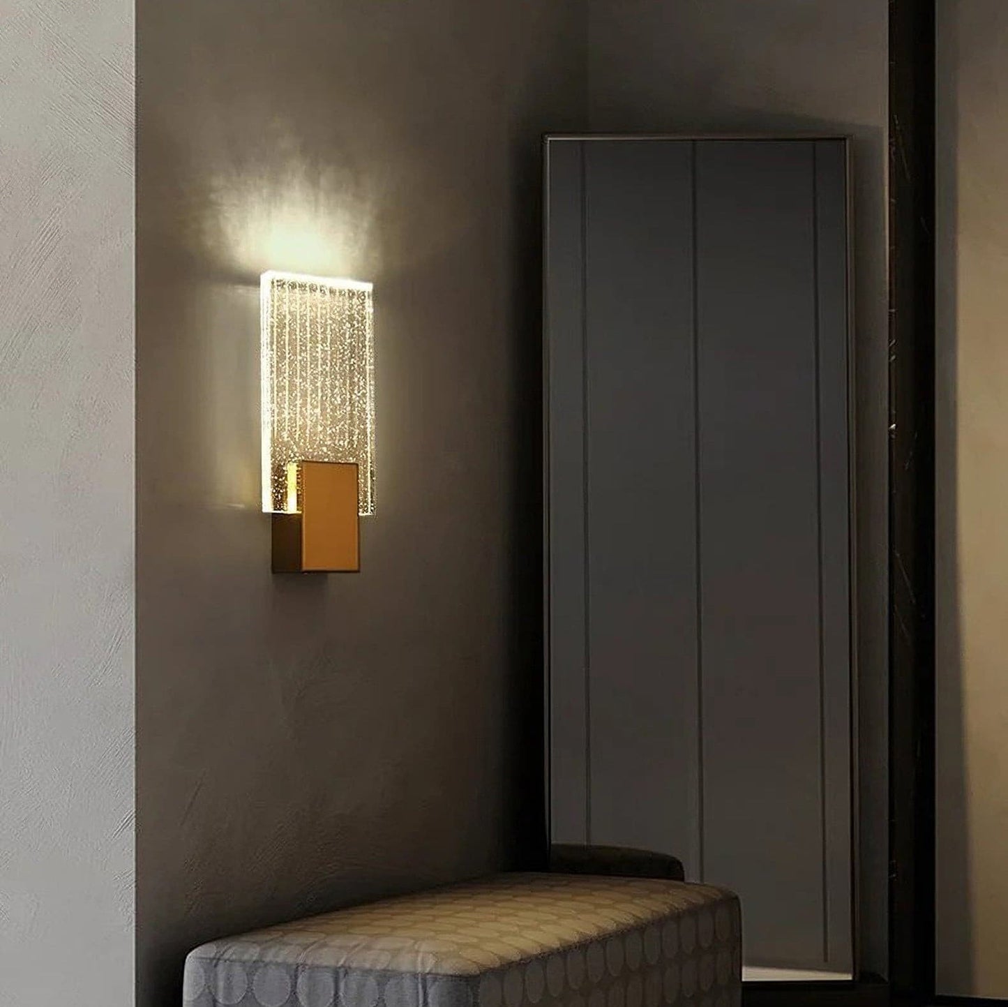 Plisseret Krystal Væglampe – Elegant Glans til Dit Hjem Wall Lamp Tech Butik