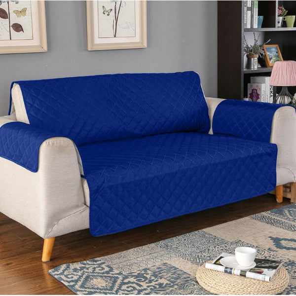 Premium Blød Polyester Vandtæt Sofa Beskytter Møbeltilbehør Tech Butik Navy En siddeplads 55x196cm
