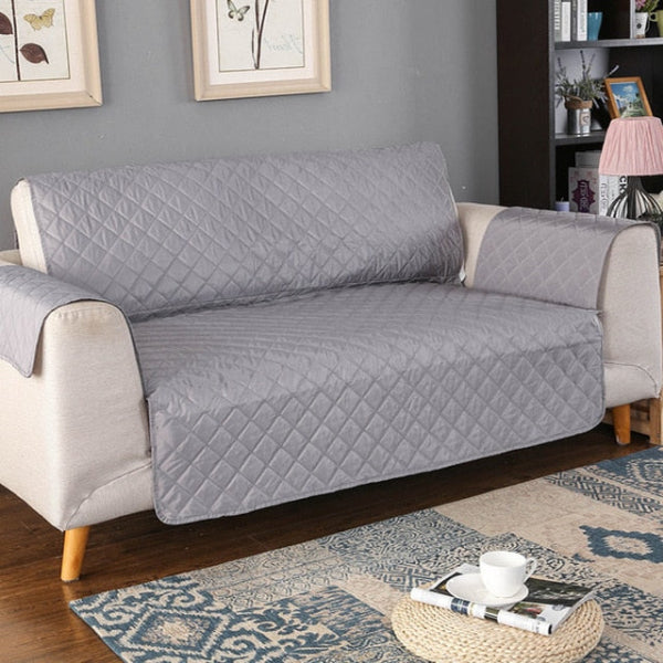 Premium Blød Polyester Vandtæt Sofa Beskytter Møbeltilbehør Tech Butik Grå En siddeplads 55x196cm