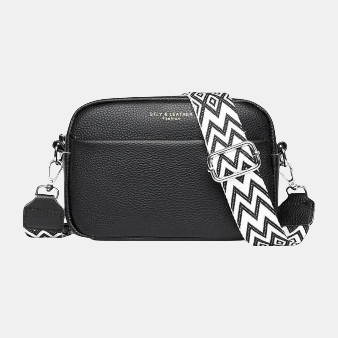 Premium Dame Læderskuldertaske Håndtasker Tech Butik Sort