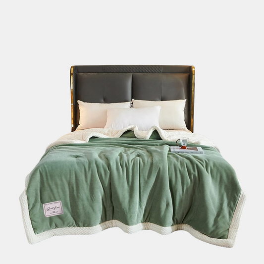 Premium Fleecetæppe – Luksuriøs Vintervarme Plaider Tech Butik Grøn 100x150 cm
