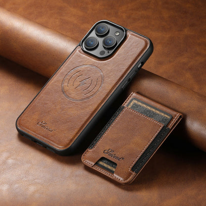Premium Læder Mobilcover – Kortlomme & MagSafe-kompatibel Mobiltelefontilbehør Tech Butik