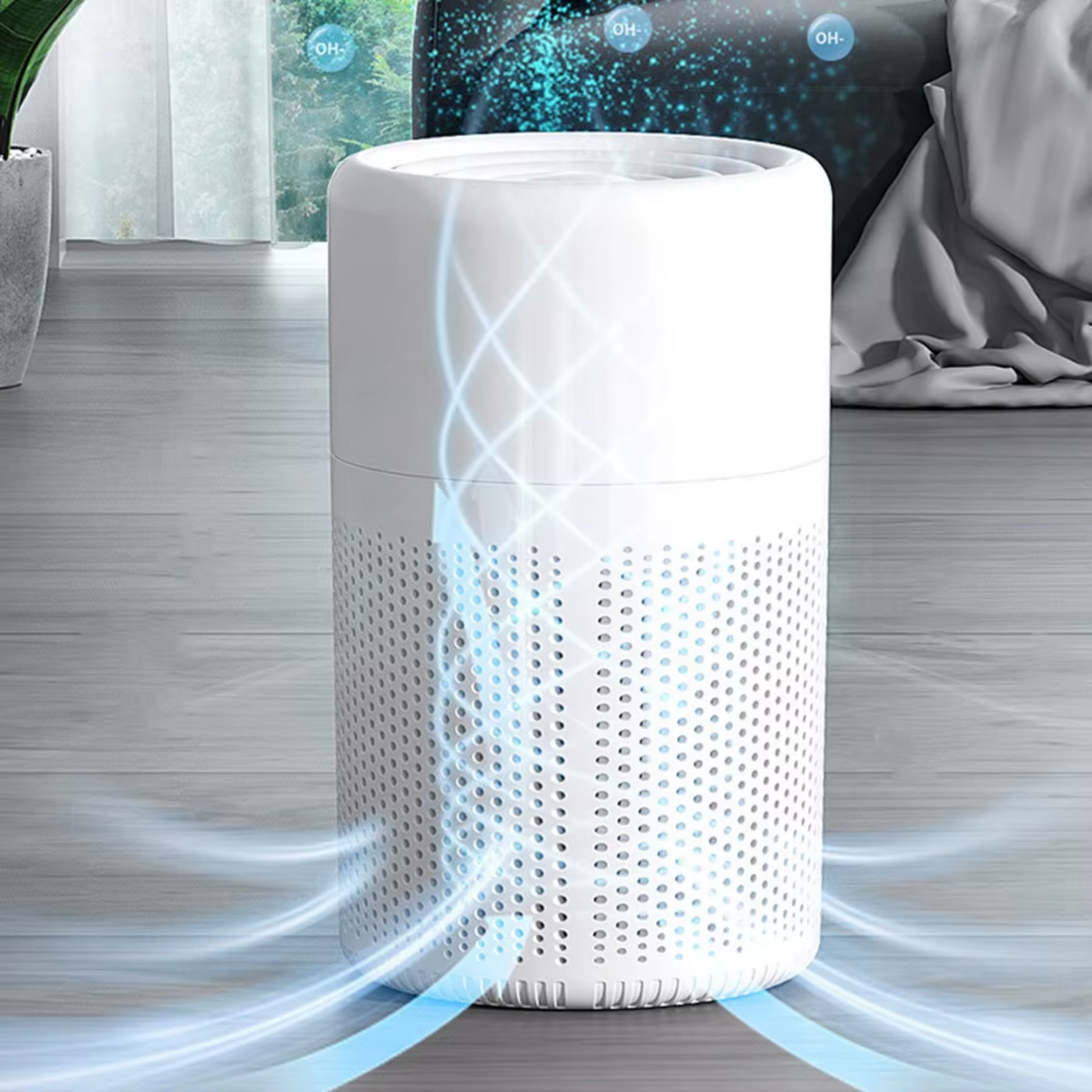 Mini Bærbar Luftrenser – Kompakt & Kraftfuld Frisk Luft-Løsning Home Tech Butik