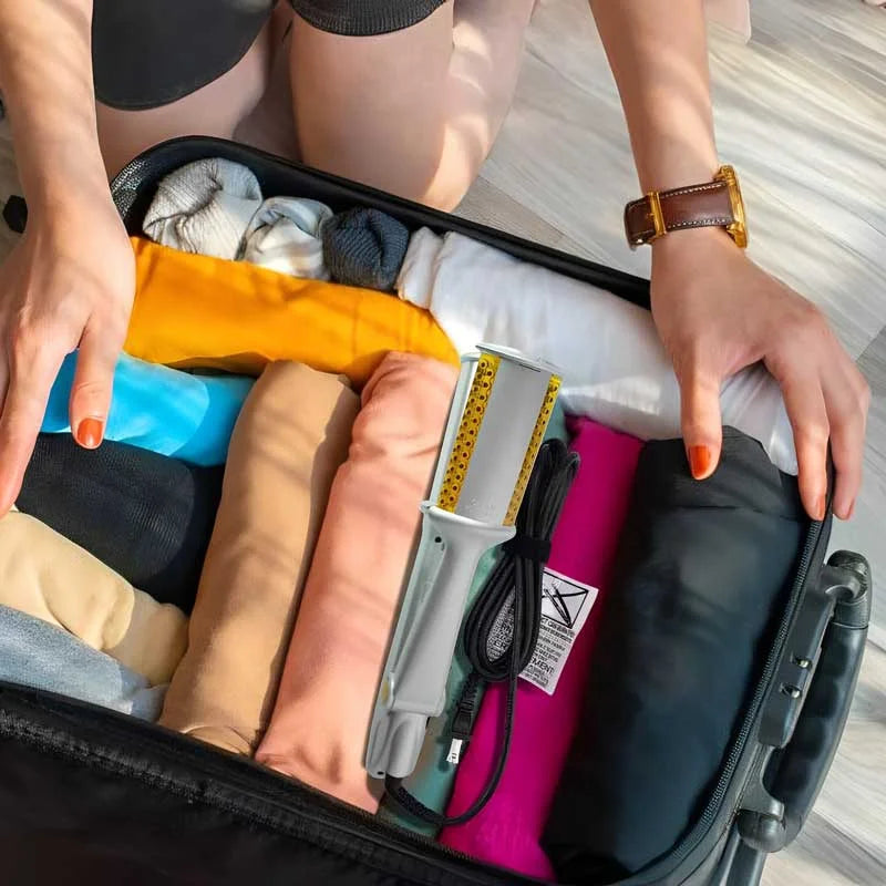 2-i-1 roterende hårbørste – ubesværet styling med krølle- og glattekraft Hair Brush Tech Butik