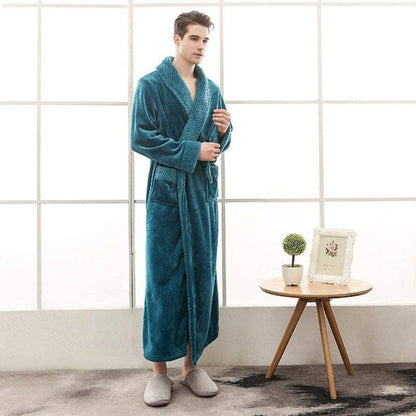 Blød Lang Morgenkåbe – Hygge og Elegance til de Kolde Dage Bathrobes Tech Butik