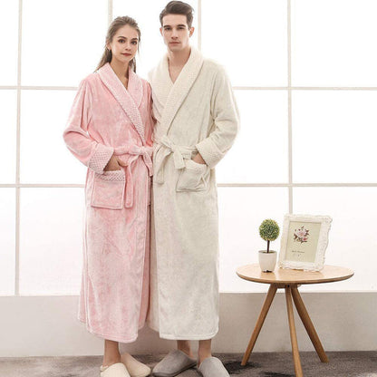 Blød Lang Morgenkåbe – Hygge og Elegance til de Kolde Dage Bathrobes Tech Butik