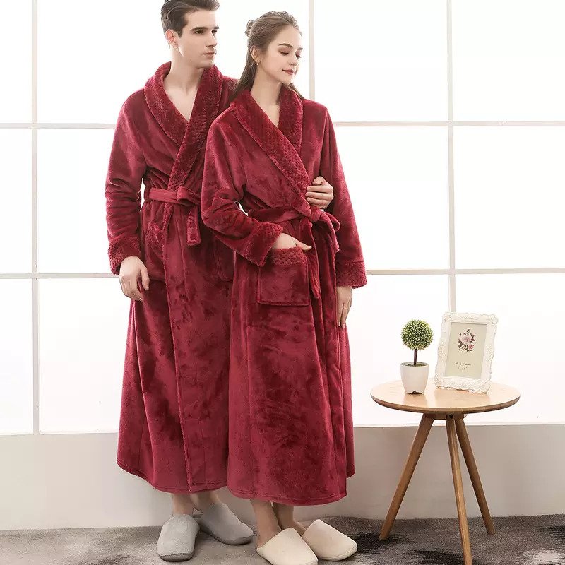 Blød Lang Morgenkåbe – Hygge og Elegance til de Kolde Dage Bathrobes Tech Butik