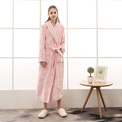 Blød Lang Morgenkåbe – Hygge og Elegance til de Kolde Dage Bathrobes Tech Butik