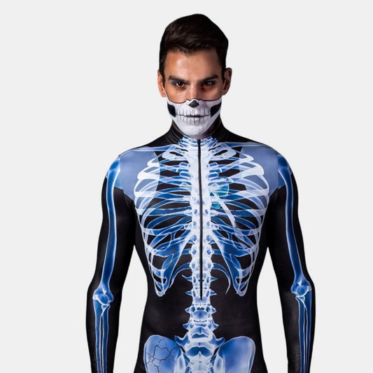 Røntgen Halloween-kostume – Uhyggeligt skeletlook Kostumer Tech Butik S