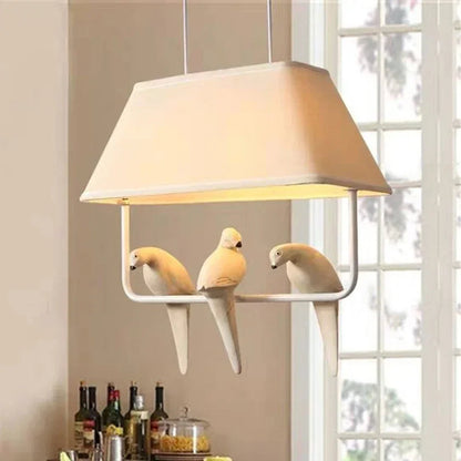 Rattan Pendel Lampe – Skandinavisk Design til Hygge i Hjemmet Belysning Tech Butik 3 Fugle Varm Hvid