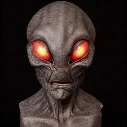 Udenjordisk Alien-maske – Uhyggeligt Halloween-kostume-tilbehør Kostumer og tilbehør Tech Butik