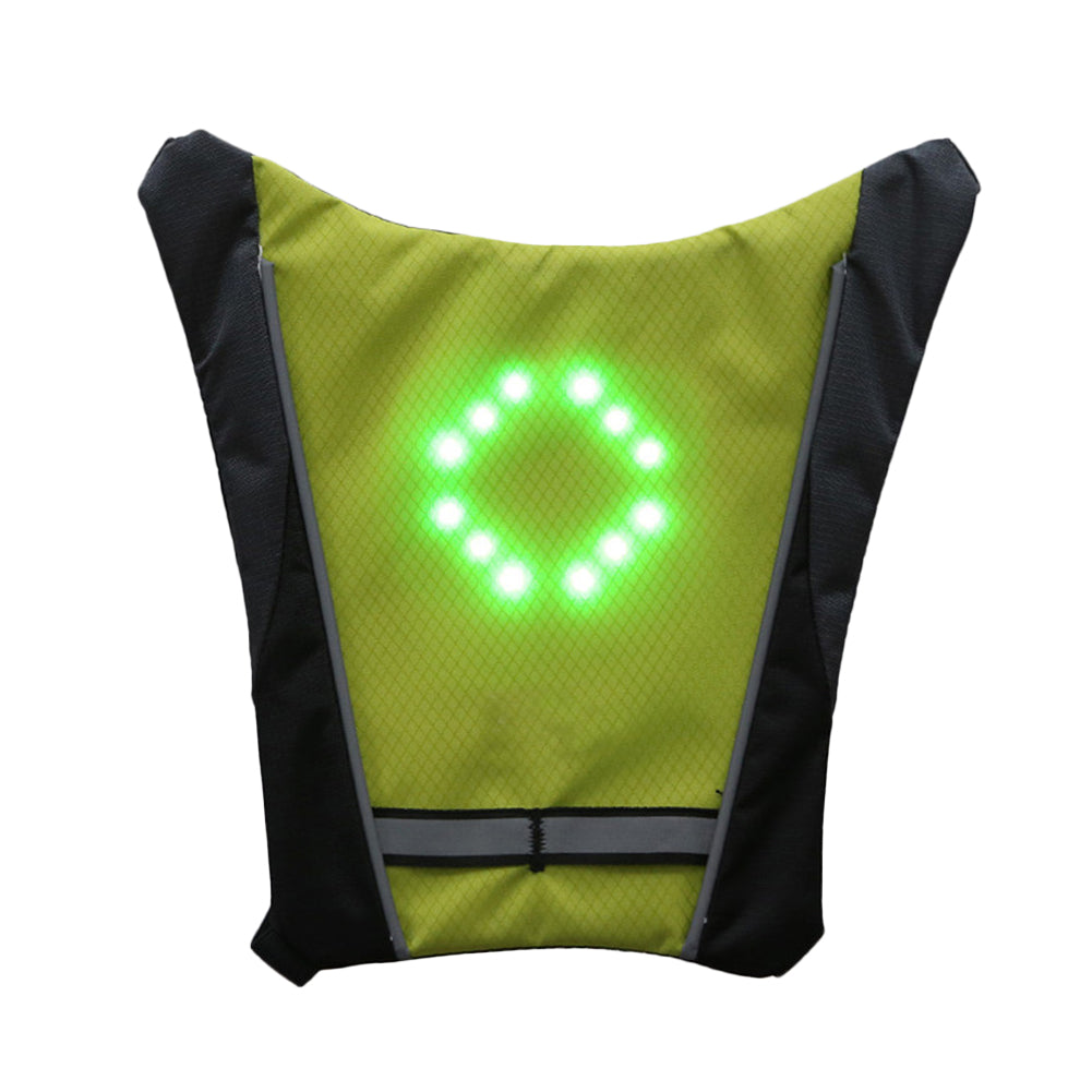LED Sikkerhedsvest – Reflekterende med Trådløse Blinklys Cykelveste Tech Butik