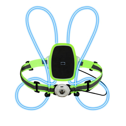 Reflekterende LED Sikkerhedsvest til Løb – Justerbar Unisex Vest med Høj Synlighed Sikkerheds- og refleksudstyr Tech Butik Default