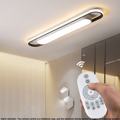 Rektangulær LED Loftlampe til Moderne Rum Loftlamper Tech Butik L40cm 26W Lysstyrke Dæmpbar