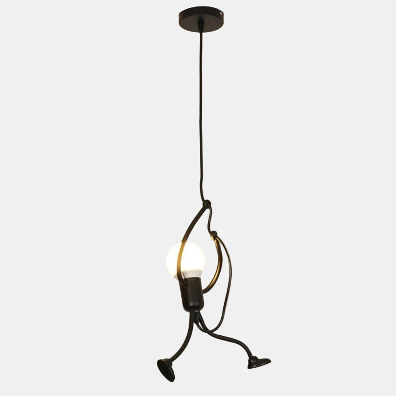 Retro Væglampe i Iron Man Stil med Legende Design Pendellampe Tech Butik 1 Pære