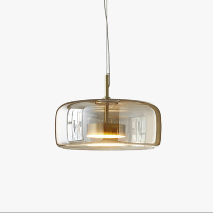 Retro LED Hanglampe i Guldmetal og Glas Hængelampe Tech Butik