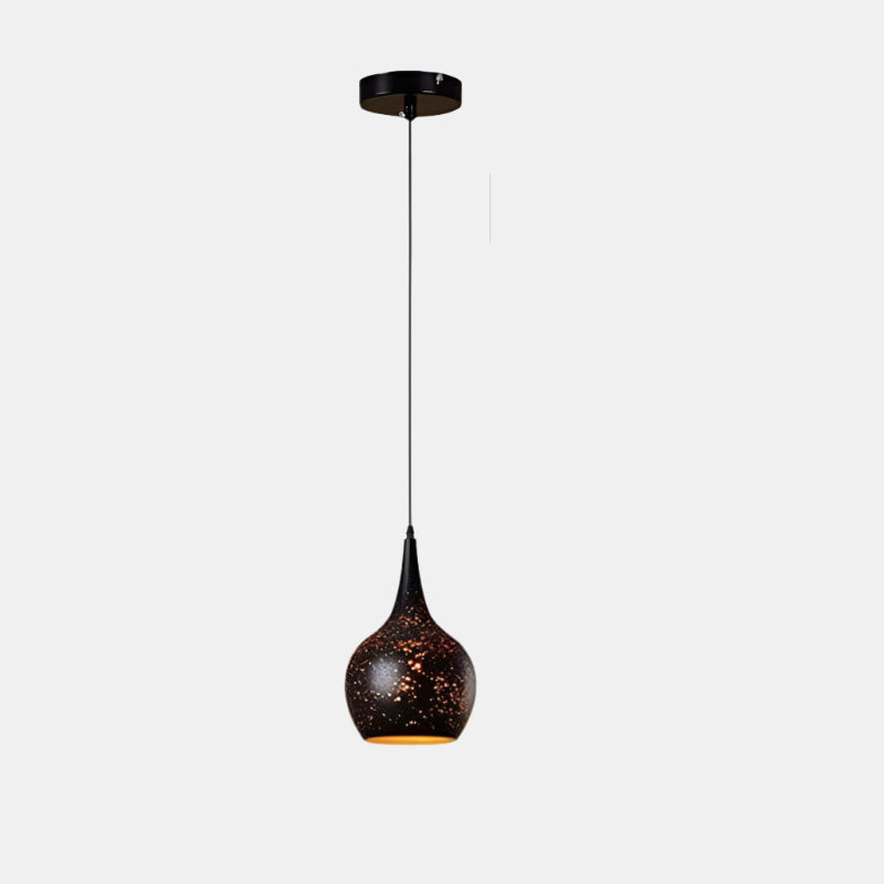 Retro Loft pendellampe med vaseformet udskåret skærm Hængelamper Tech Butik B