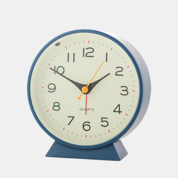 Retro Vækkeur – Lydløst Design med Blødt Lys til Soveværelse eller Skrivebord Clock Tech Butik Blå