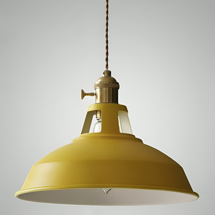 Retro industripendel til spise- og opholdsrum Hængelampe Tech Butik Gul