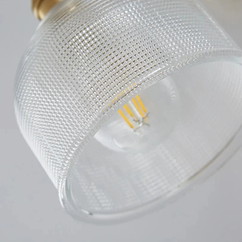 Ribbet Glas Væglampe med Justerbart Hoved Væglamper Tech Butik
