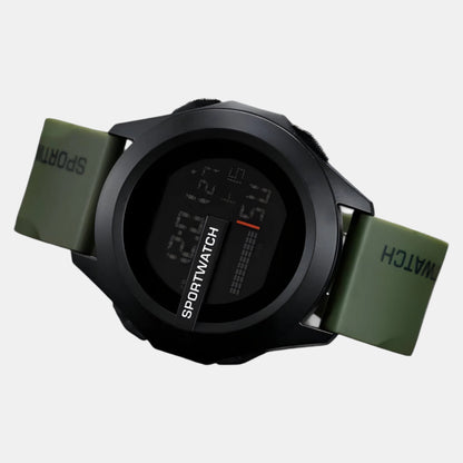 Robust Digital Vandtæt Sportsur til Mænd Armbåndsure Tech Butik A-lergrøn