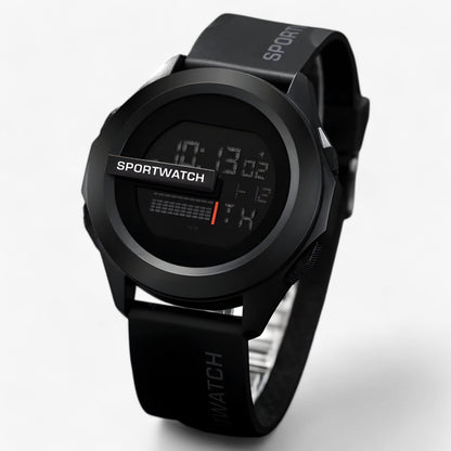 Robust Digital Vandtæt Sportsur til Mænd Armbåndsure Tech Butik A-sort