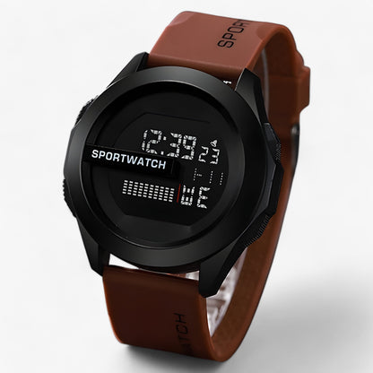 Robust Digital Vandtæt Sportsur til Mænd Armbåndsure Tech Butik A-kaffe